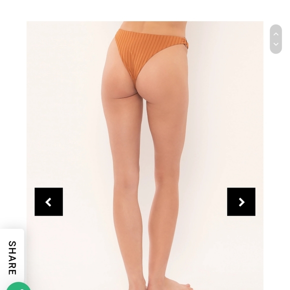 3/30$ NWT AMUSE SOCIETY | MARGOT HIGH HIP BIKINI BOTTOM - Picture 4 of 10